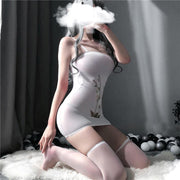 P-23 Sexy Cartoon Halter Wrap Hip Bodysuit Chemise Lingerie