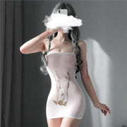 P-23 Sexy Cartoon Halter Wrap Hip Bodysuit Chemise Lingerie